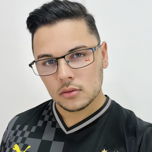 Armação de Óculos Retangular Puma PM15365 C1-1 Preto e Vermelho